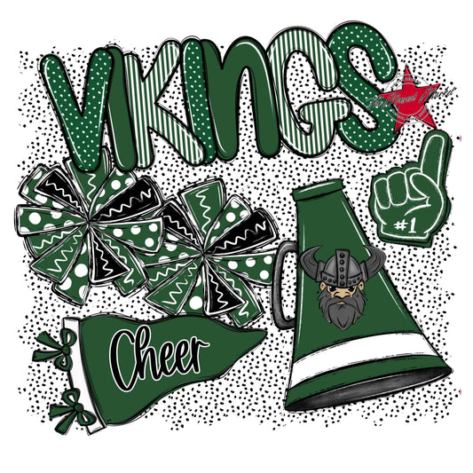 Vikings Cheer Spirit-Green