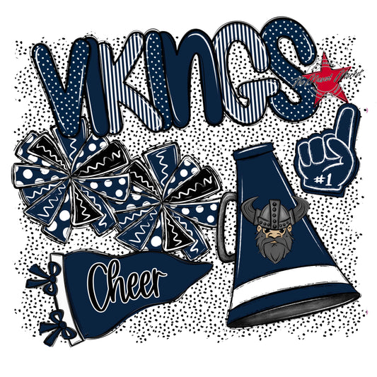 Vikings Cheer Spirit-Navy