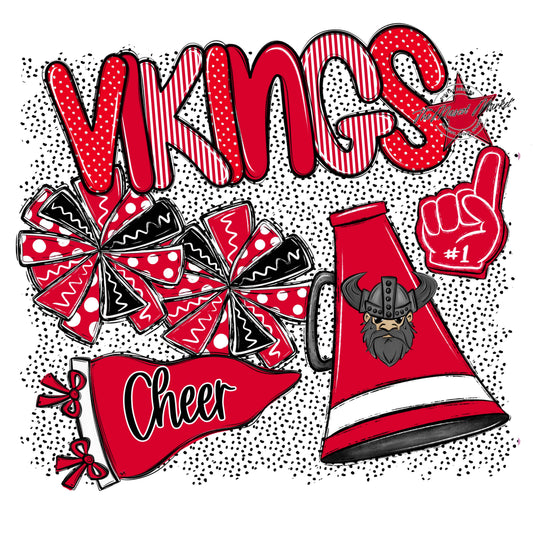Vikings Cheer Spirit-Red