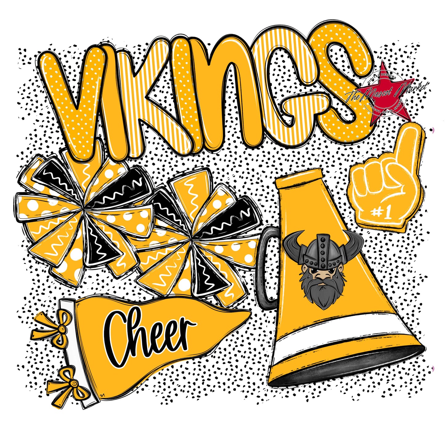 Vikings Cheer Spirit-Yellow