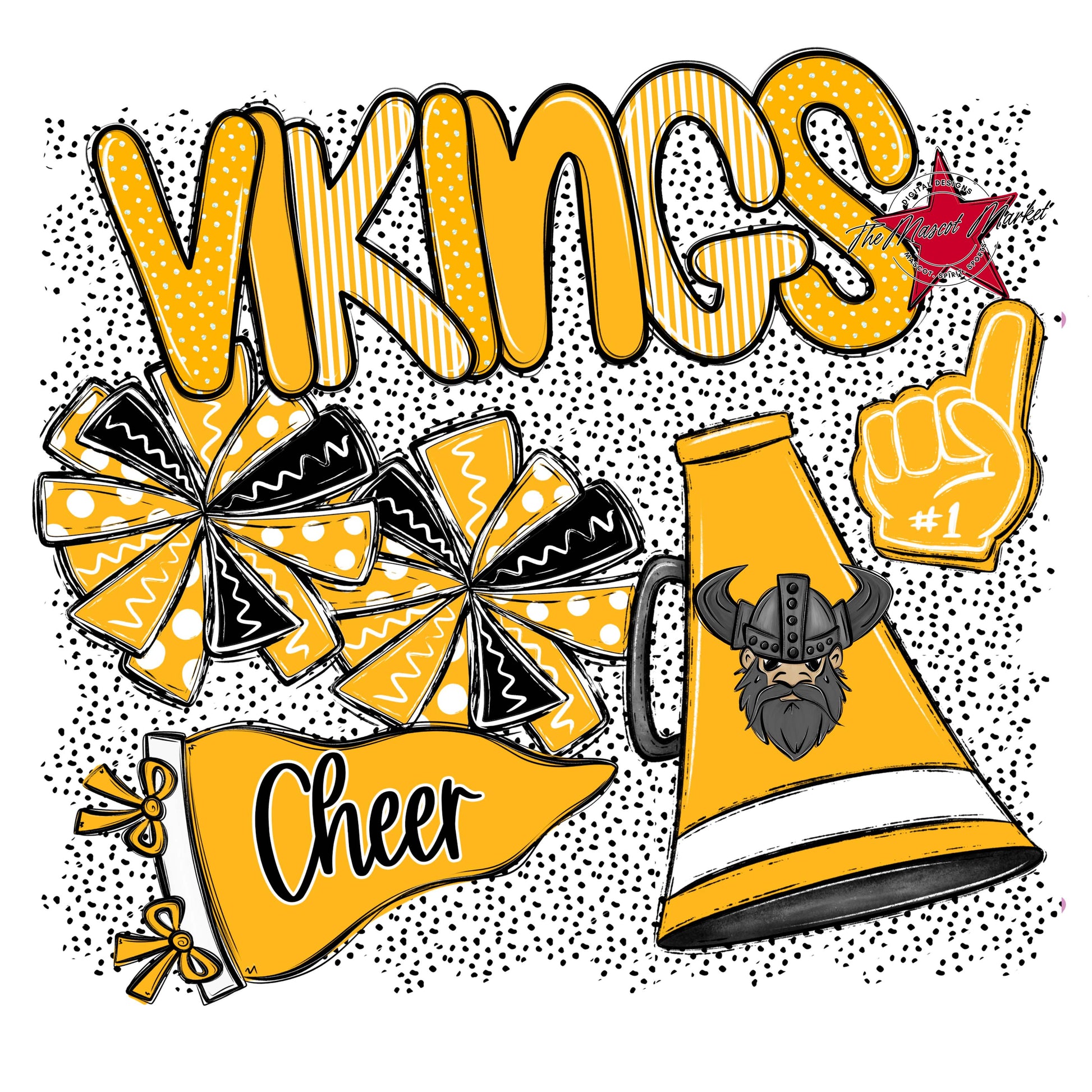 Vikings Cheer Spirit-Yellow