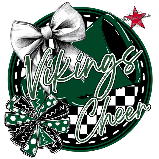 Vikings Circle Cheer Design-Green