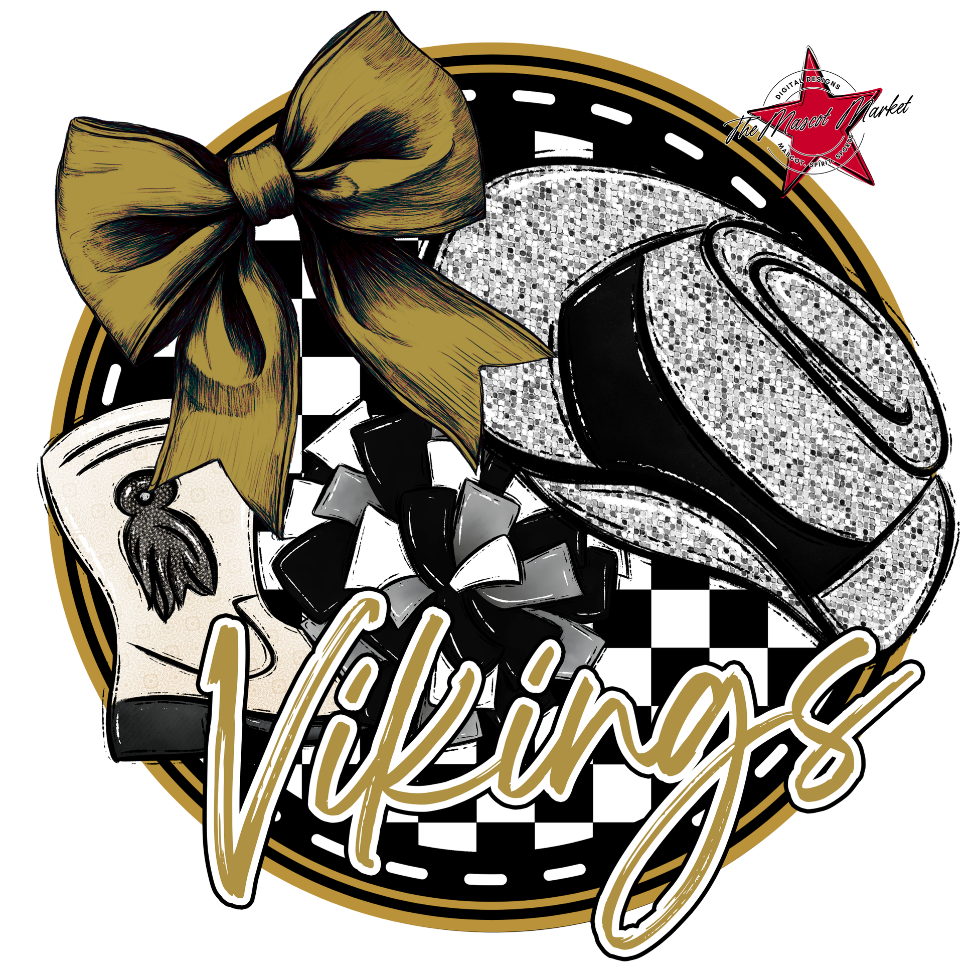 Vikings Circle Drillteam Design-Gold
