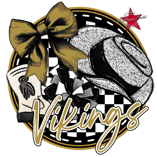 Vikings Circle Drillteam Design-Gold