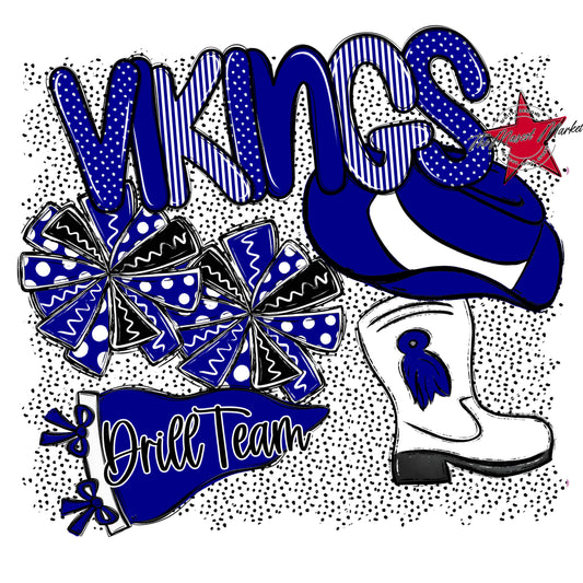 Vikings Drillteam Spirit-Blue