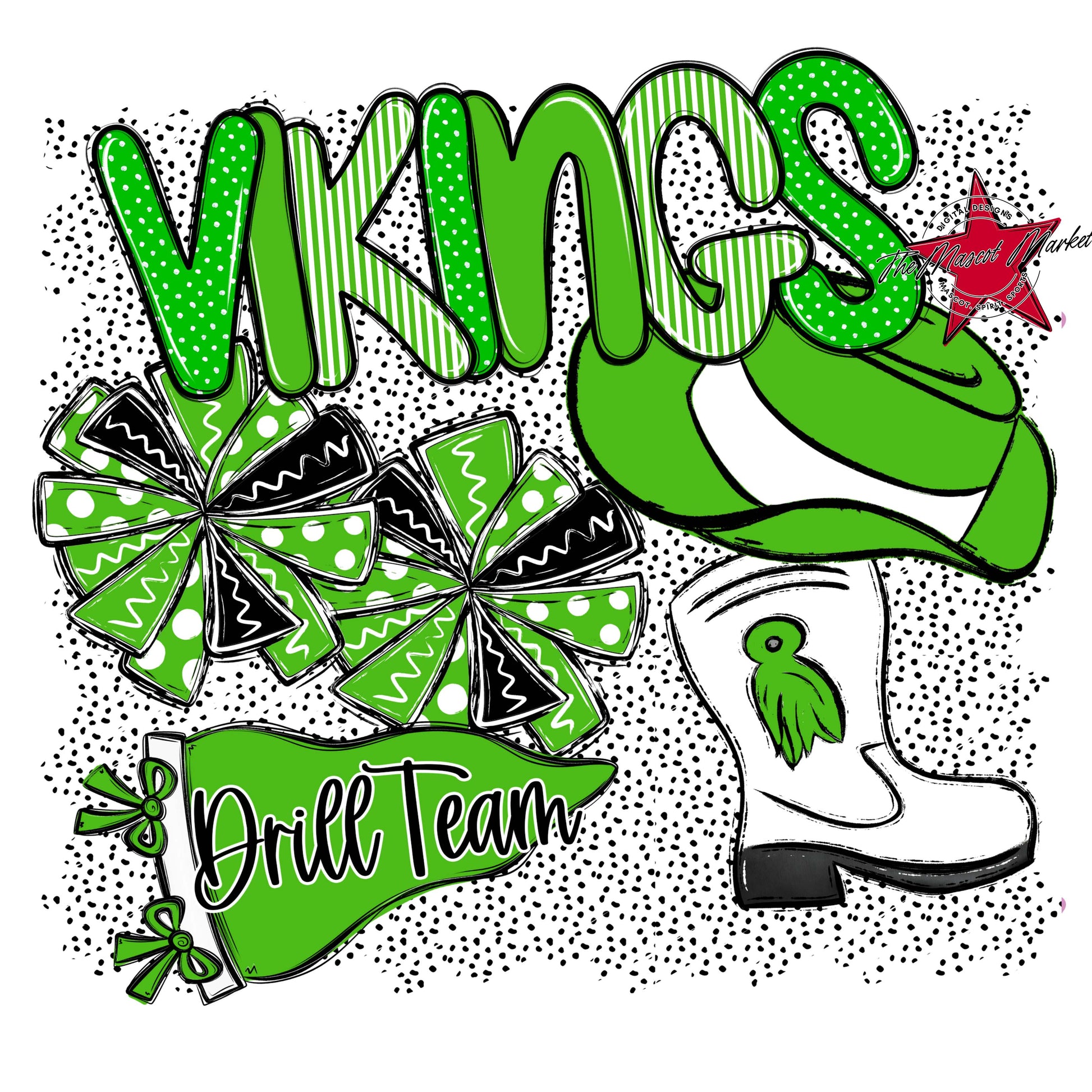 Vikings Drillteam Spirit-Bright Green