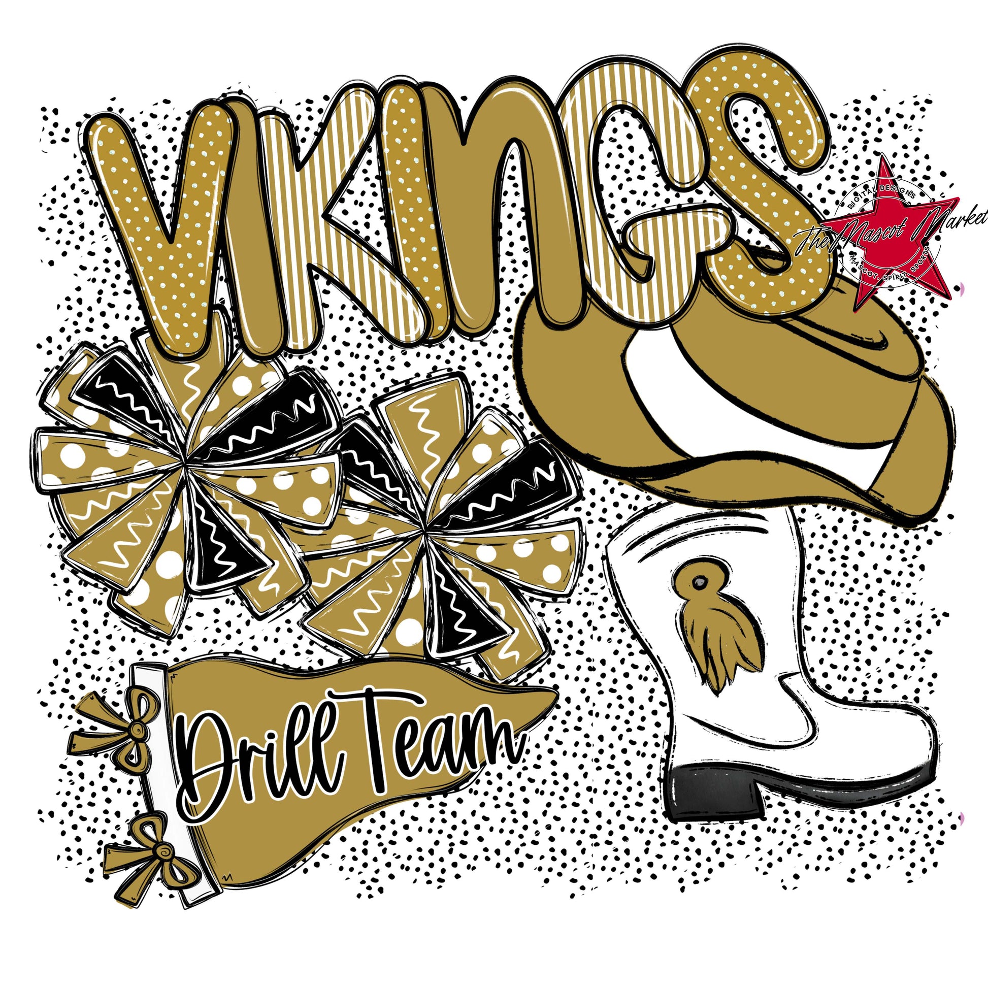 Vikings Drillteam Spirit-Gold