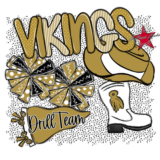 Vikings Drillteam Spirit-Gold