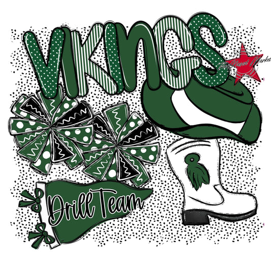 Vikings Drillteam Spirit-Green