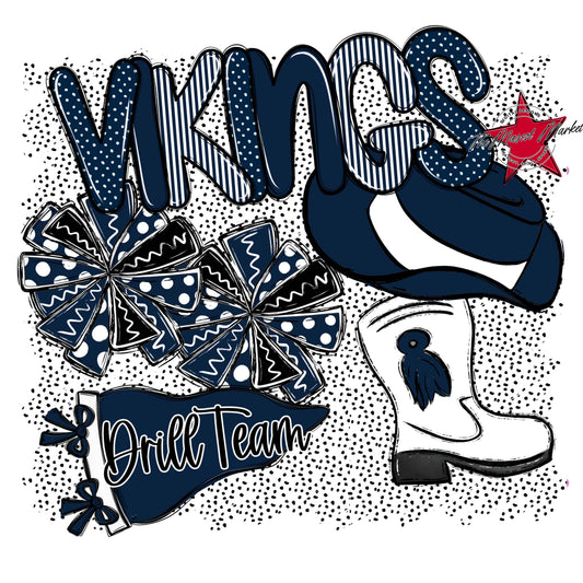 Vikings Drillteam Spirit-Navy