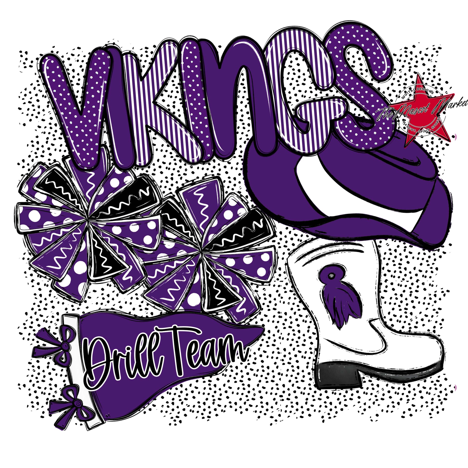 Vikings Drillteam Spirit-Purple