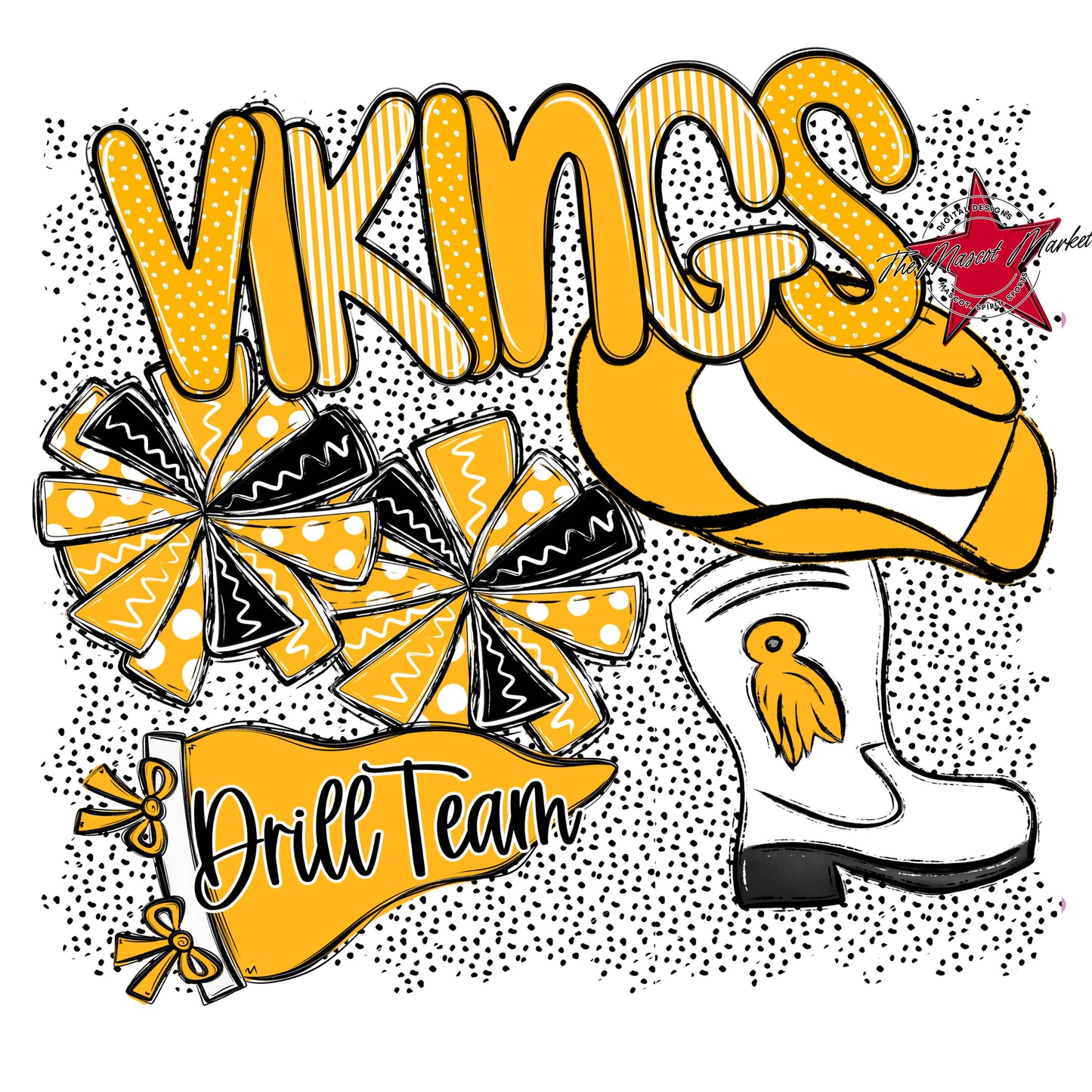 Vikings Drillteam Spirit-Yellow