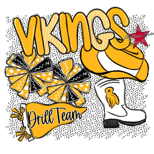 Vikings Drillteam Spirit-Yellow