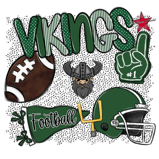 Vikings Football Spirit-Green