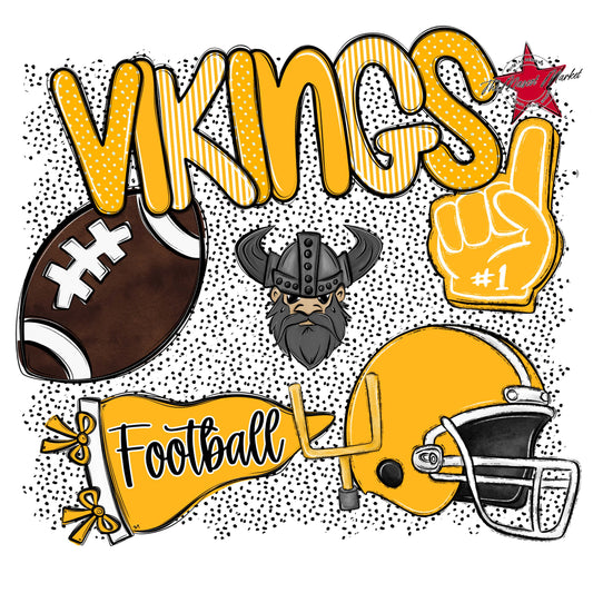 Vikings Football Spirit-Yellow
