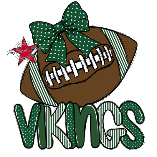 Vikings Football Spirit Design-Green
