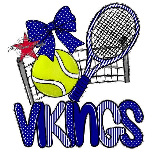 Vikings Tennis Spirit Design-Blue