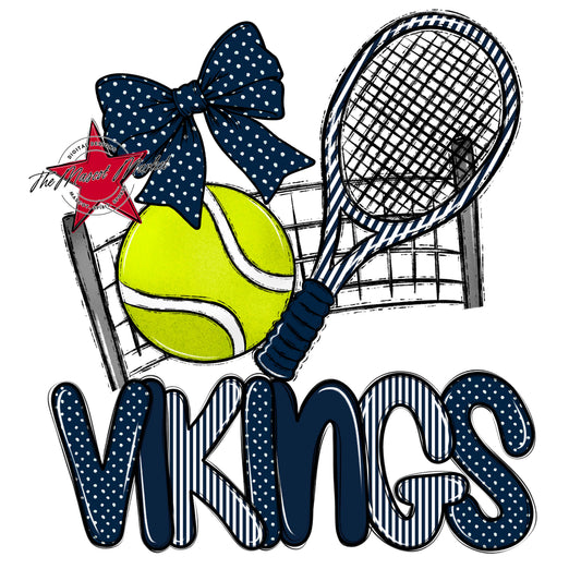 Vikings Tennis Spirit Design-Navy