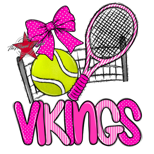 Vikings Tennis Spirit Design-Pink