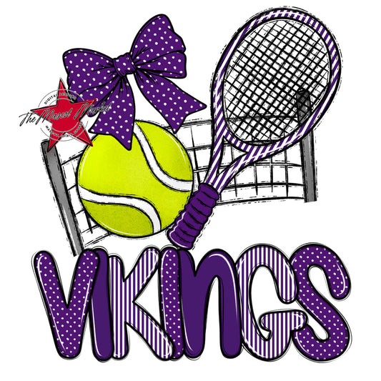 Vikings Tennis Spirit Design-Purple