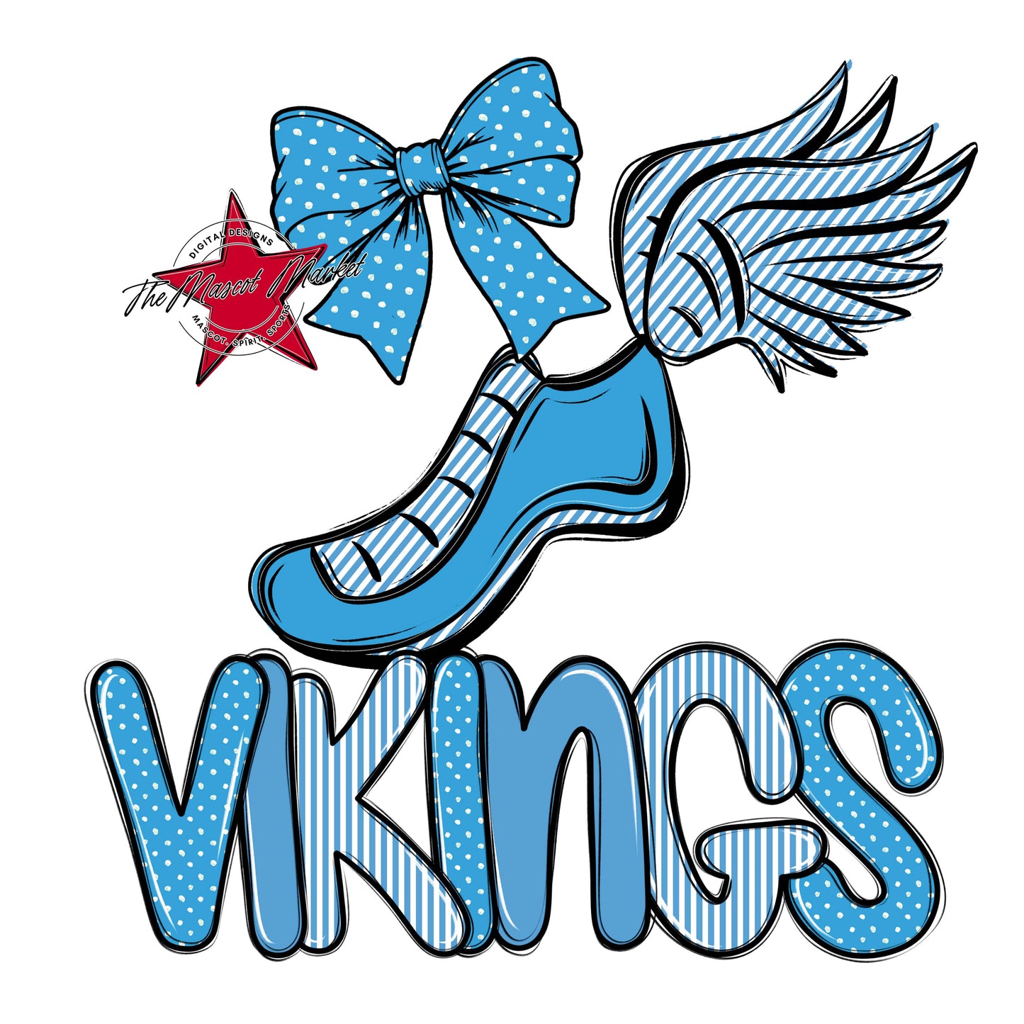 Vikings Track Spirit Design-Carolina Blue