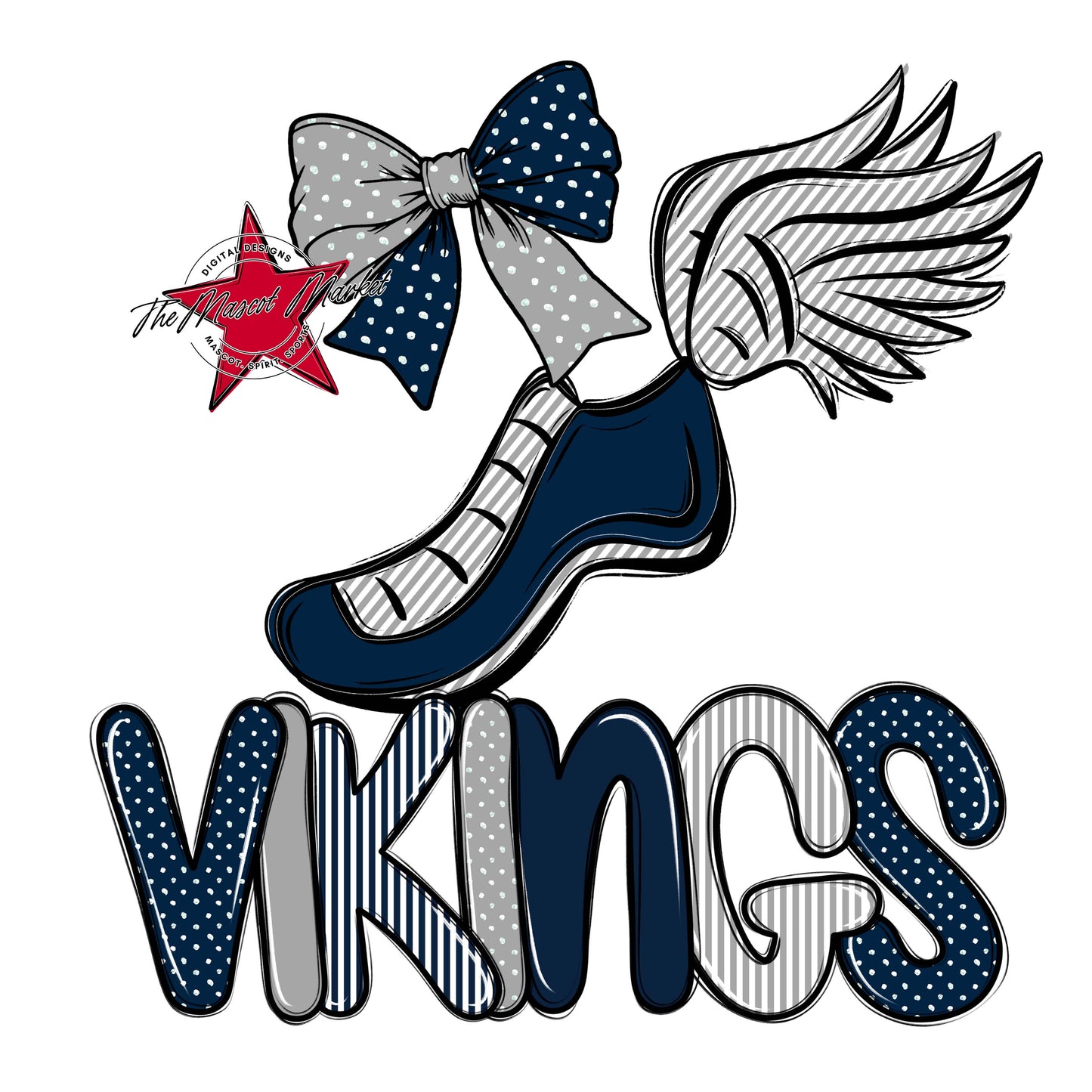 Vikings Track Spirit Design-Navy & Grey