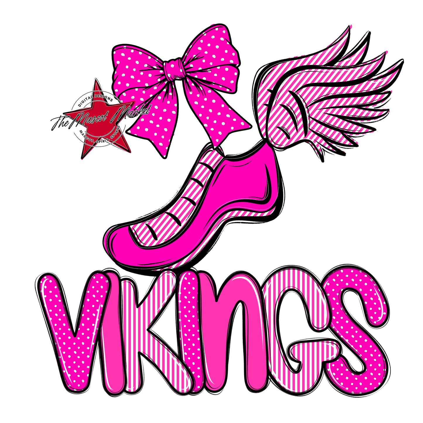 Vikings Track Spirit Design-Pink