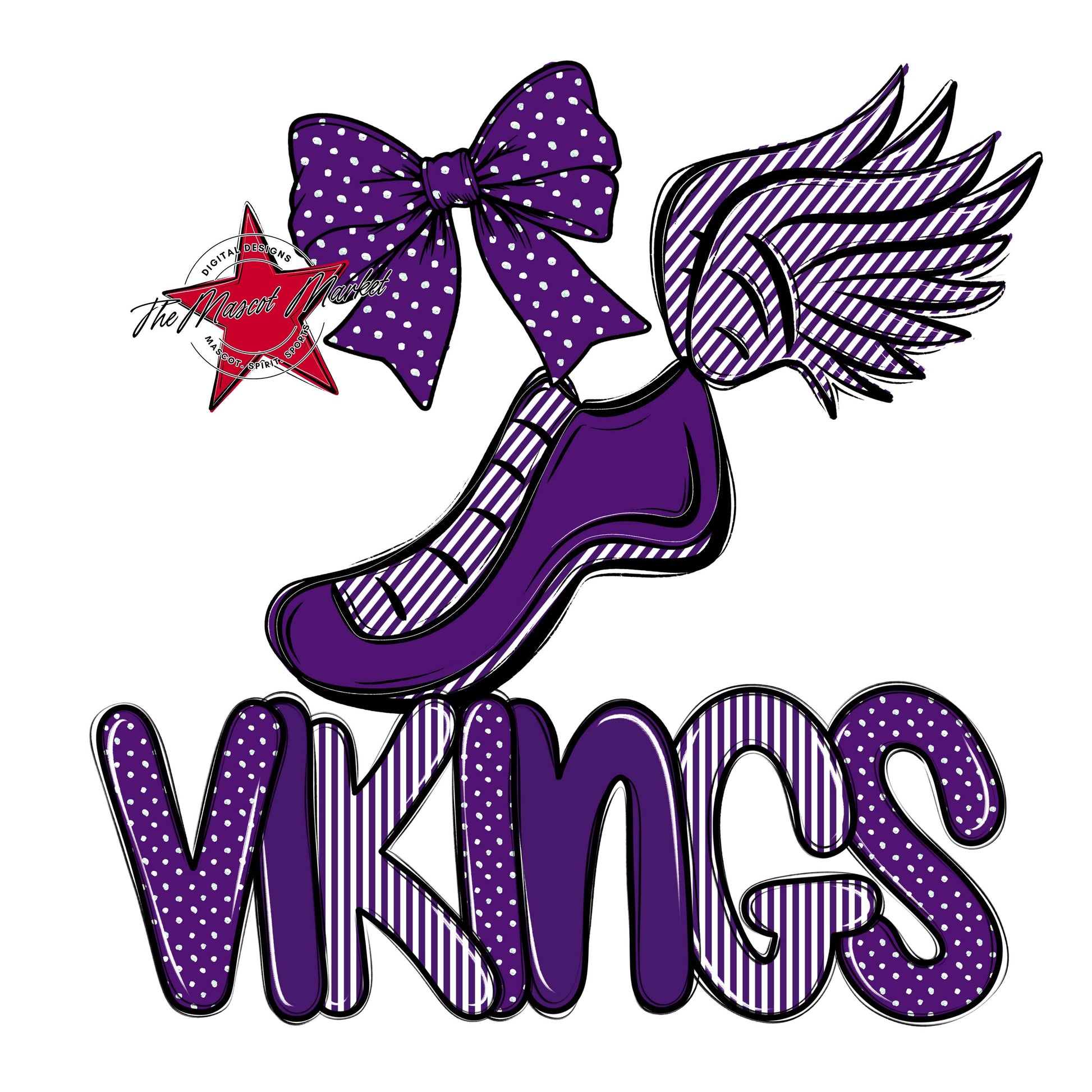 Vikings Track Spirit Design-Purple