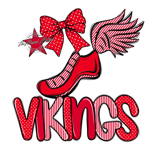 Vikings Track Spirit Design-Red