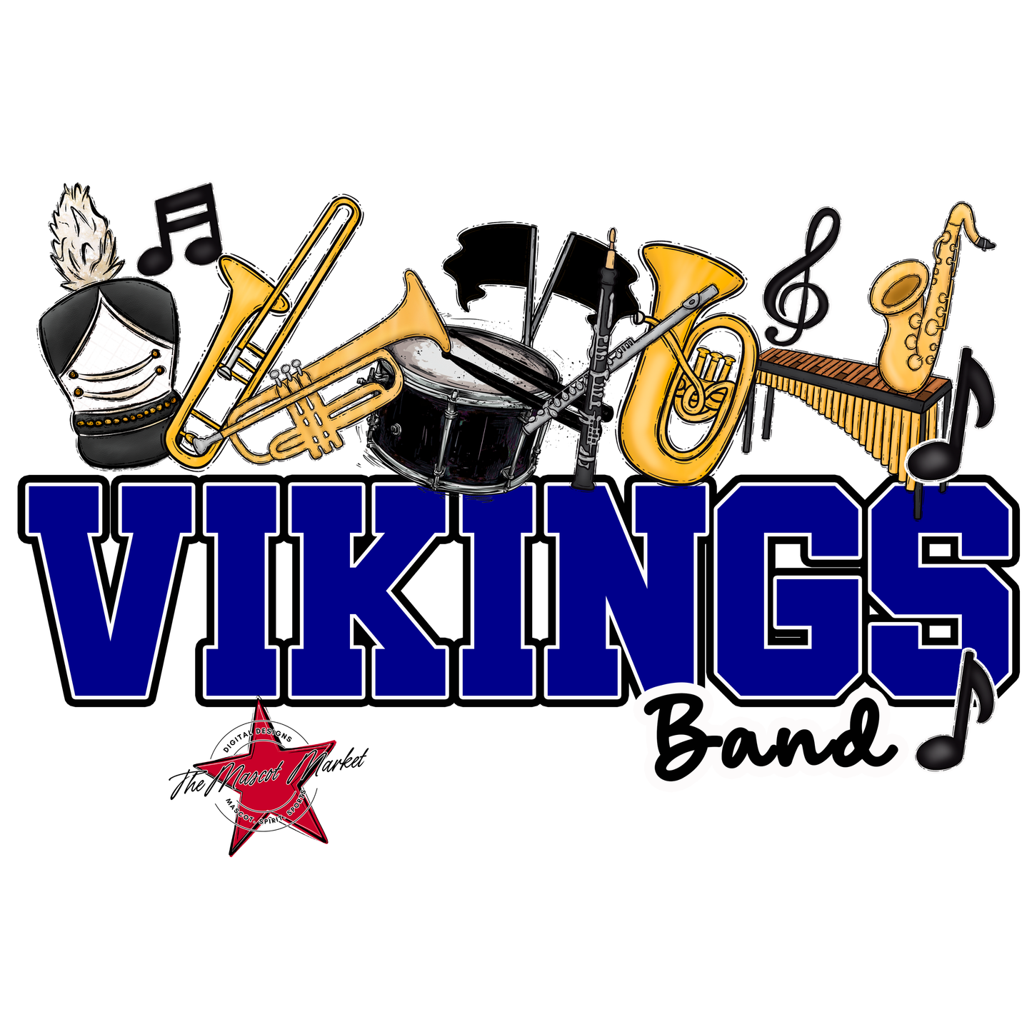 Vikings Varsity Band-Blue