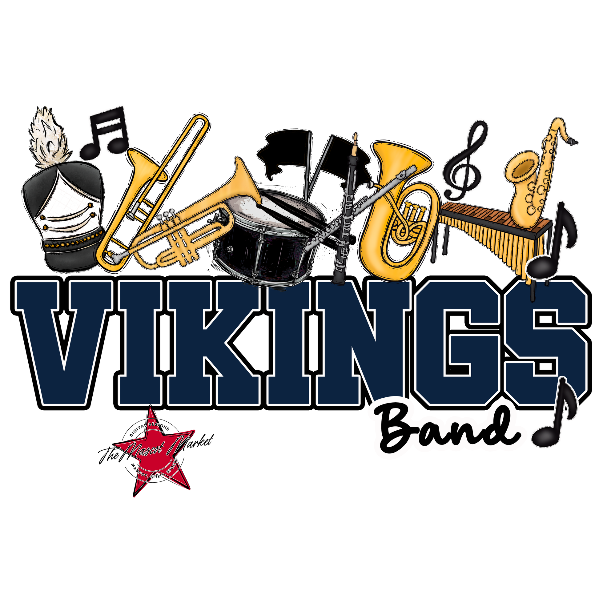 Vikings Varsity Band-Navy