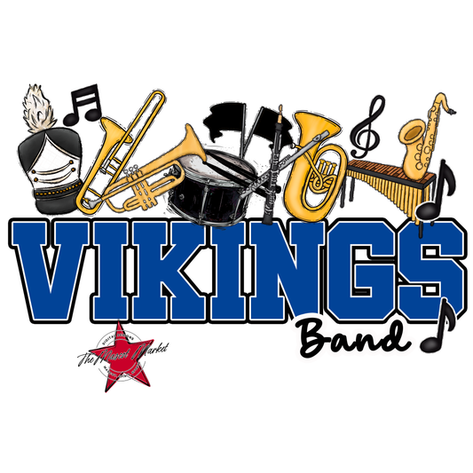 Vikings Varsity Band-Off Blue