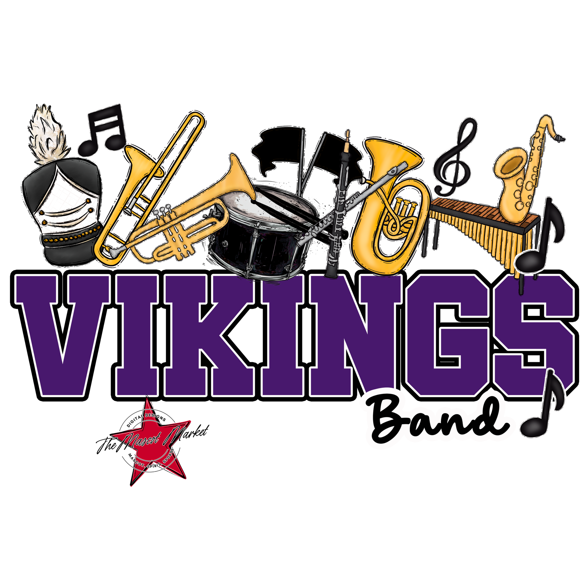 Vikings Varsity Band-Purple
