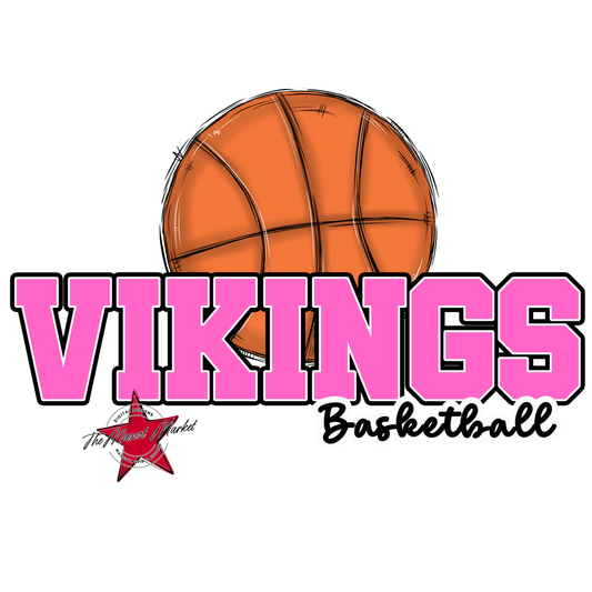Vikings Varsity Basketball-Baby Pink