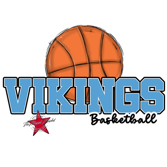 Vikings Varsity Basketball-Carolina Blue