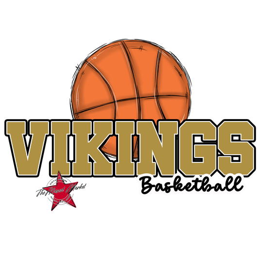 Vikings Varsity Basketball-Gold