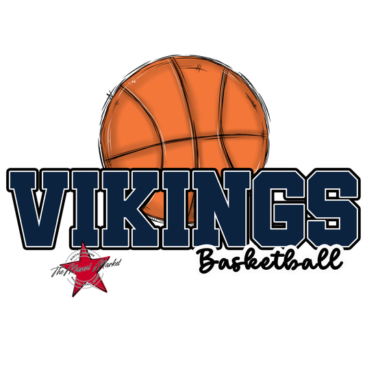 Vikings Varsity Basketball-Navy