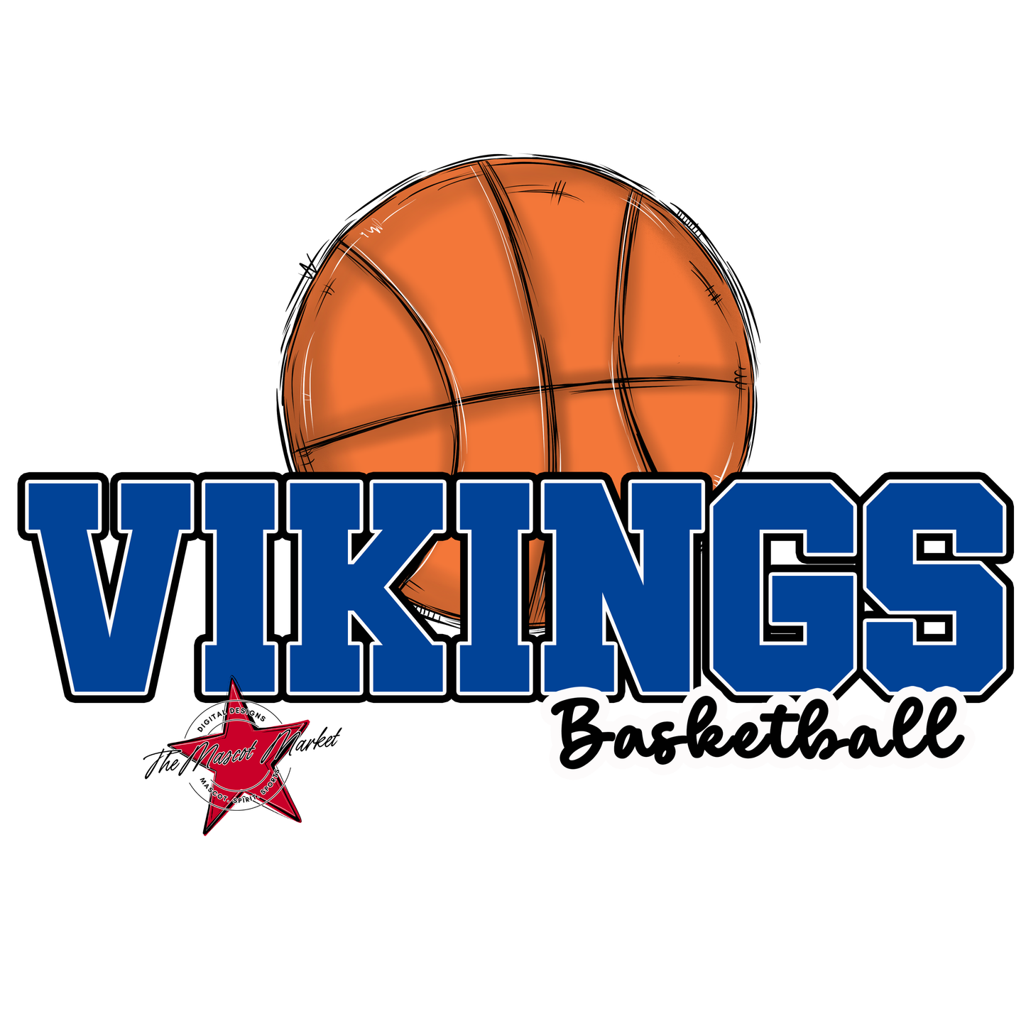 Vikings Varsity Basketball-Off Blue