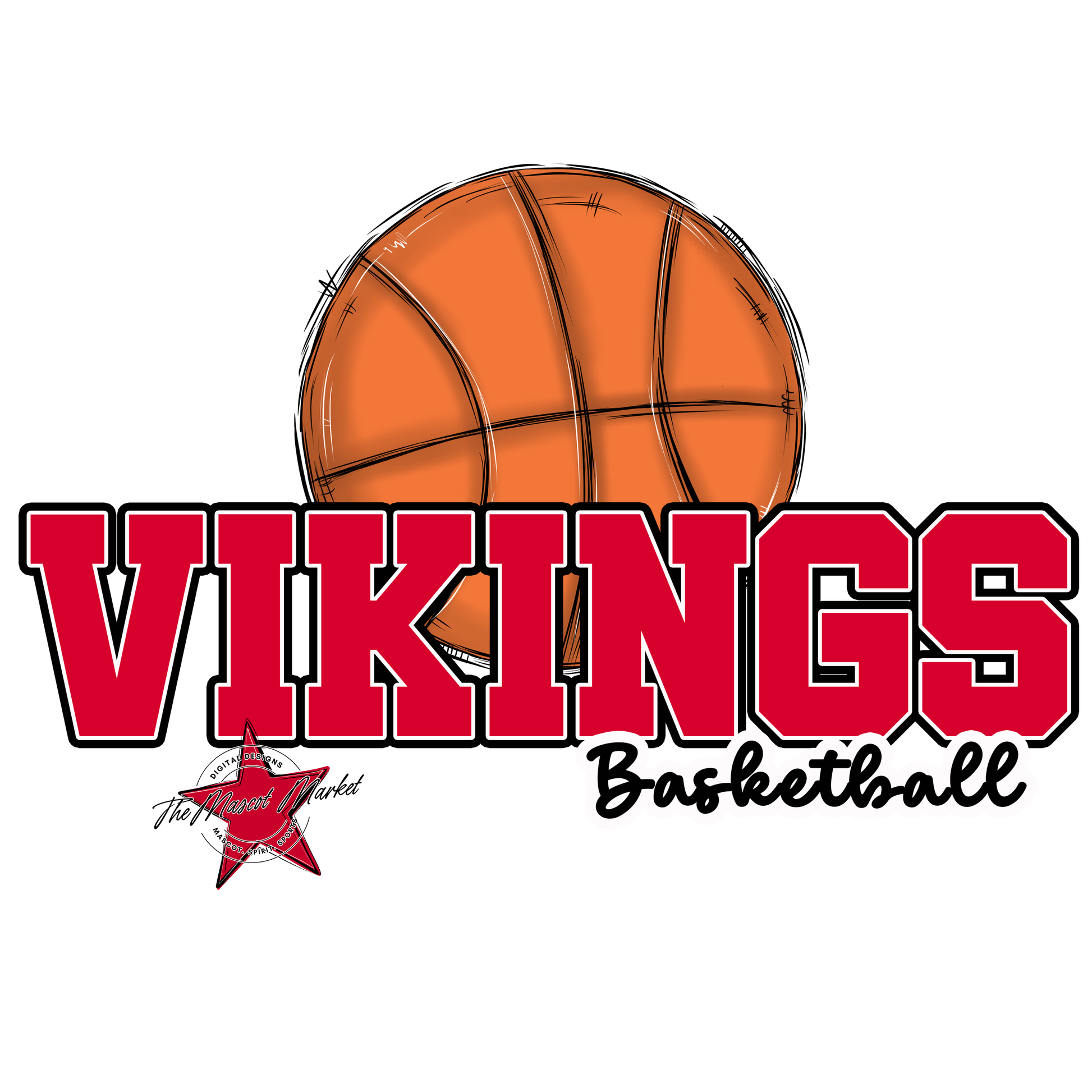 Vikings Varsity Basketball-Red