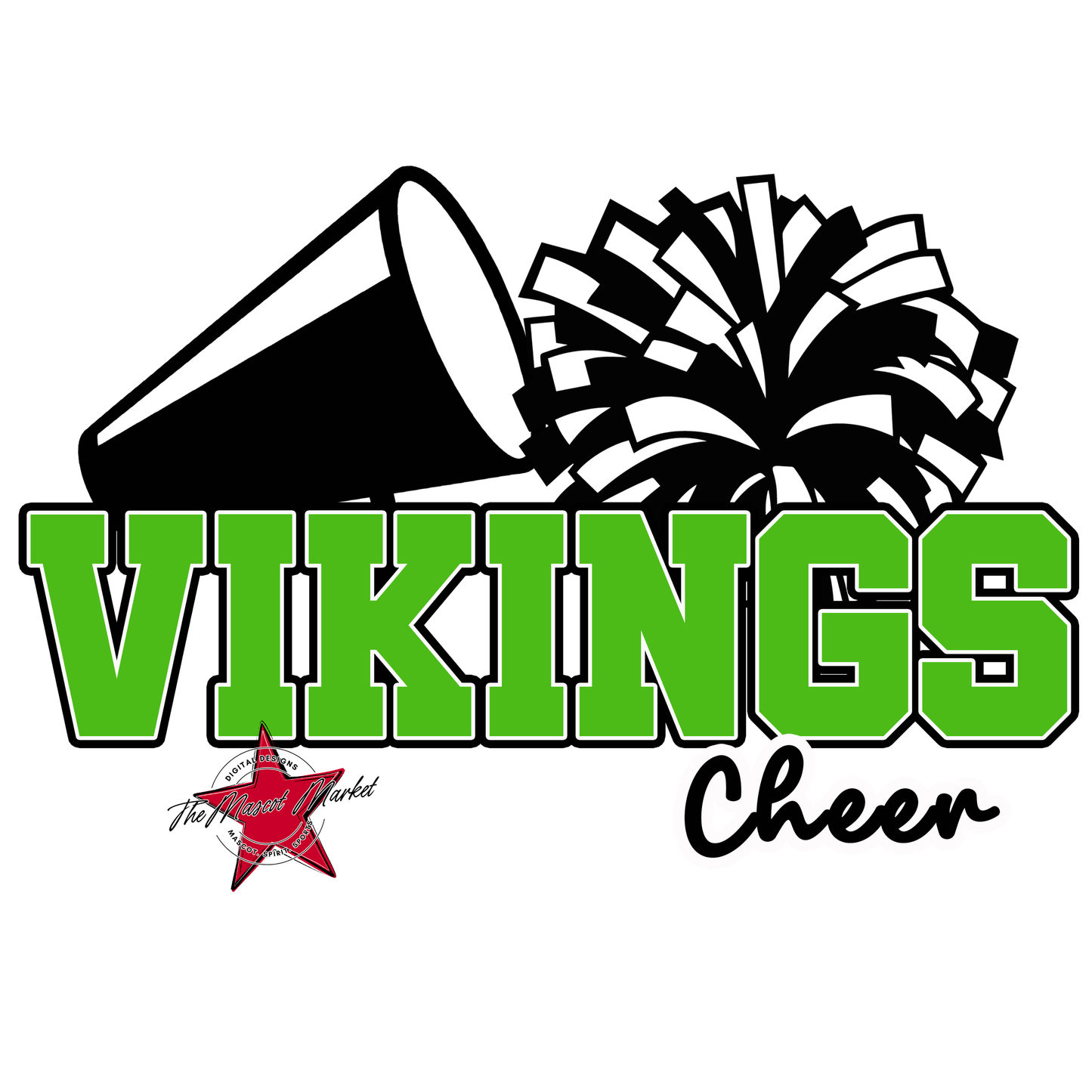 Vikings Varsity Cheer-Bright Green