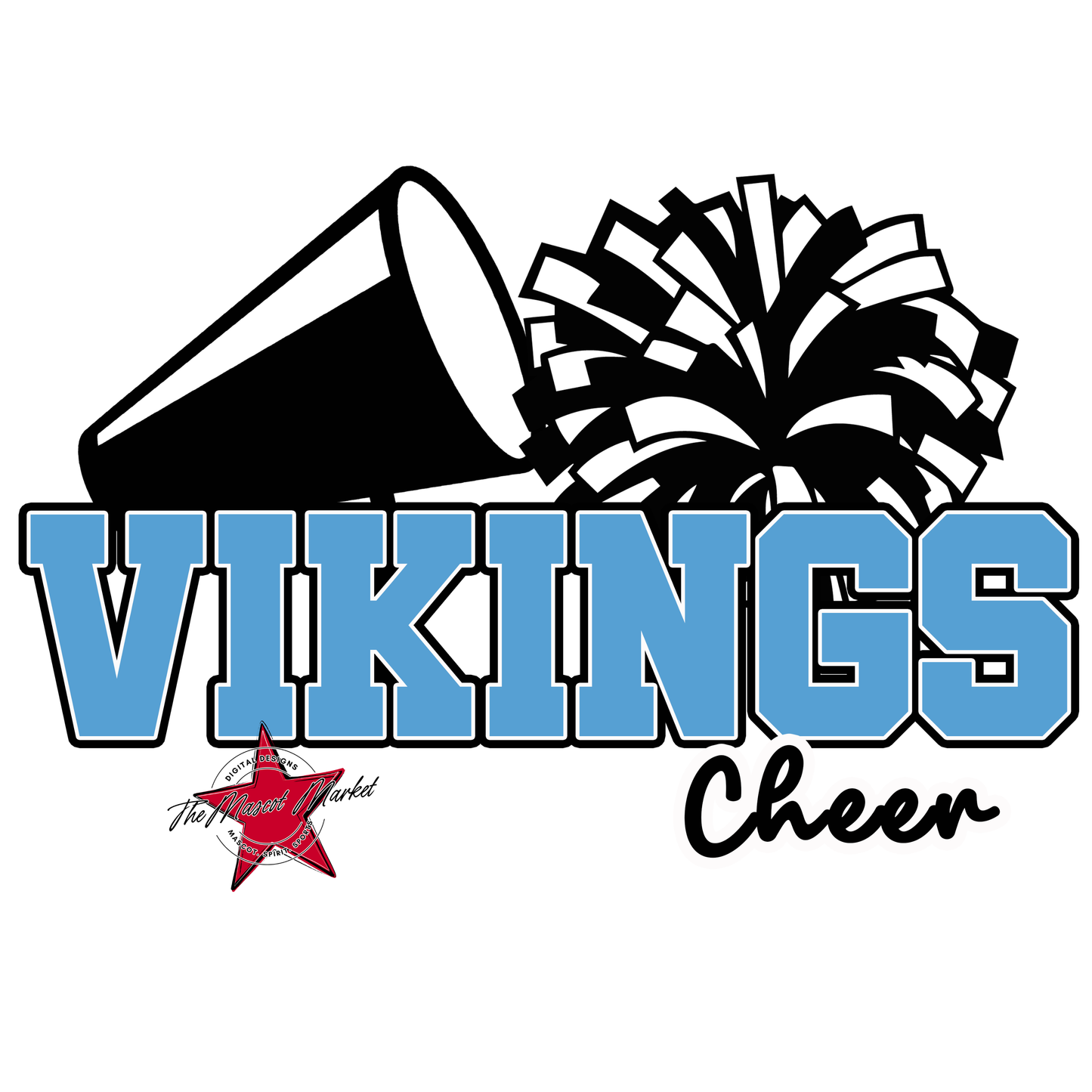 Vikings Varsity Cheer-Carolina Blue