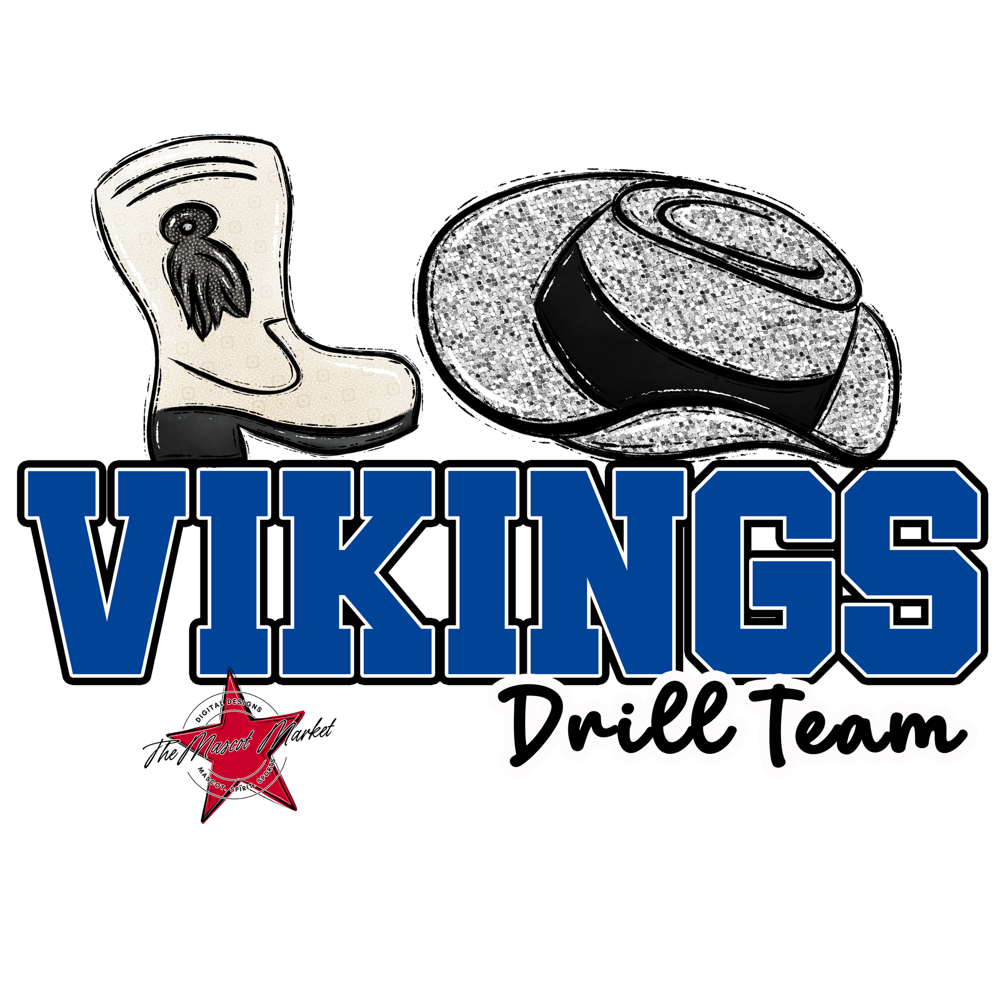 Vikings Varsity Drillteam-Off Blue