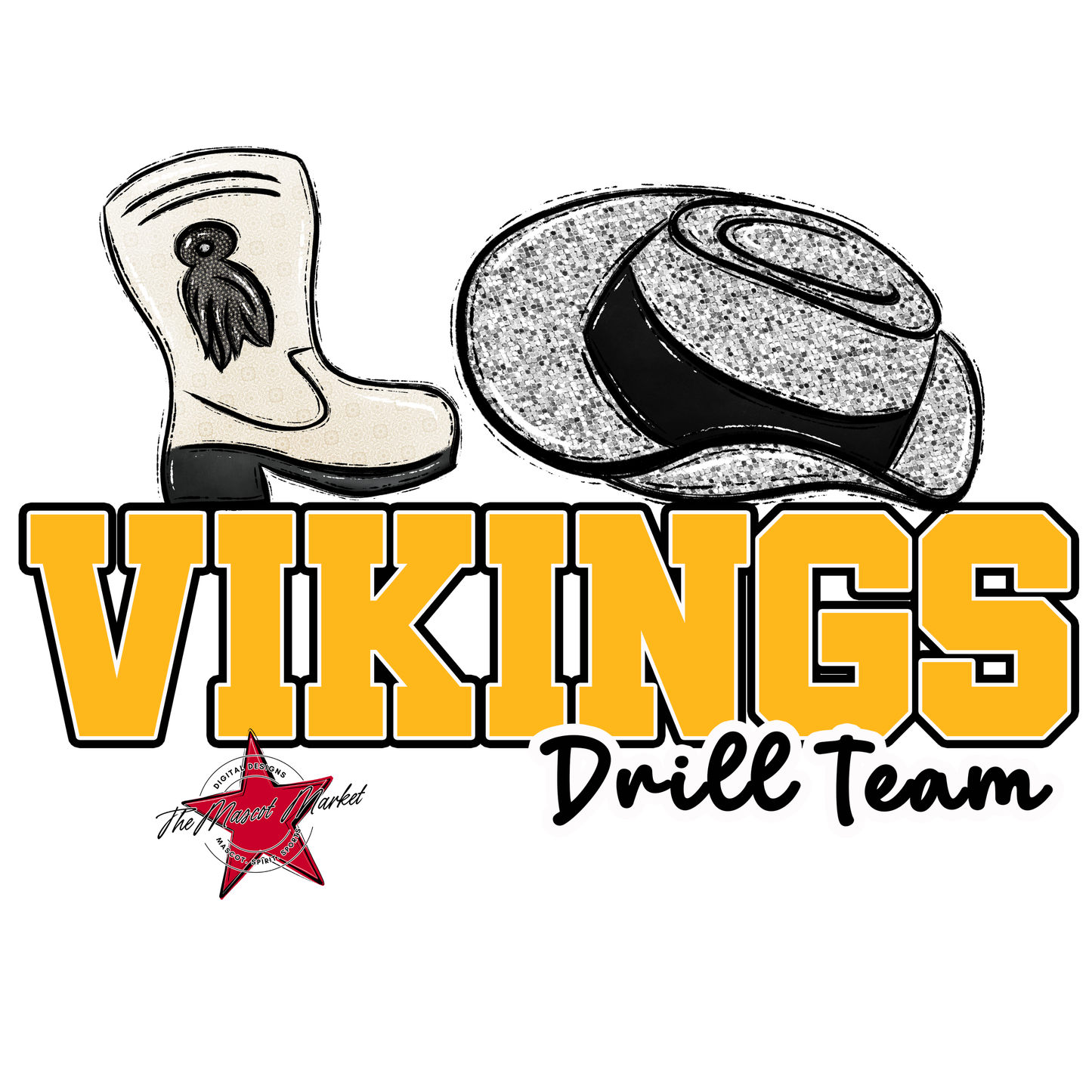 Vikings Varsity Drillteam-Yellow