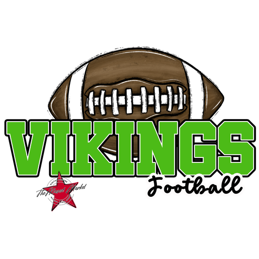 Vikings Varsity Football-Bright Green
