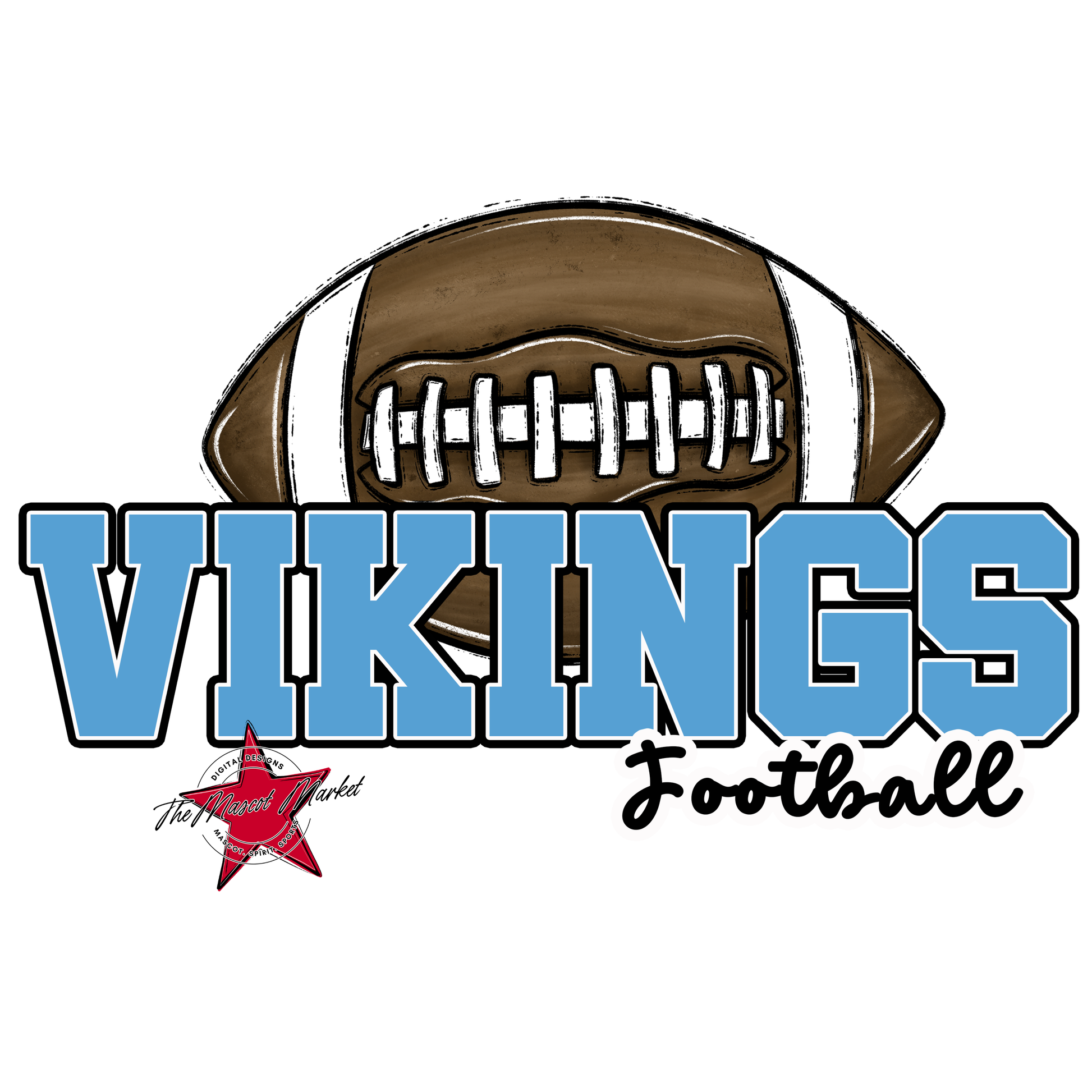 Vikings Varsity Football-Carolina Blue