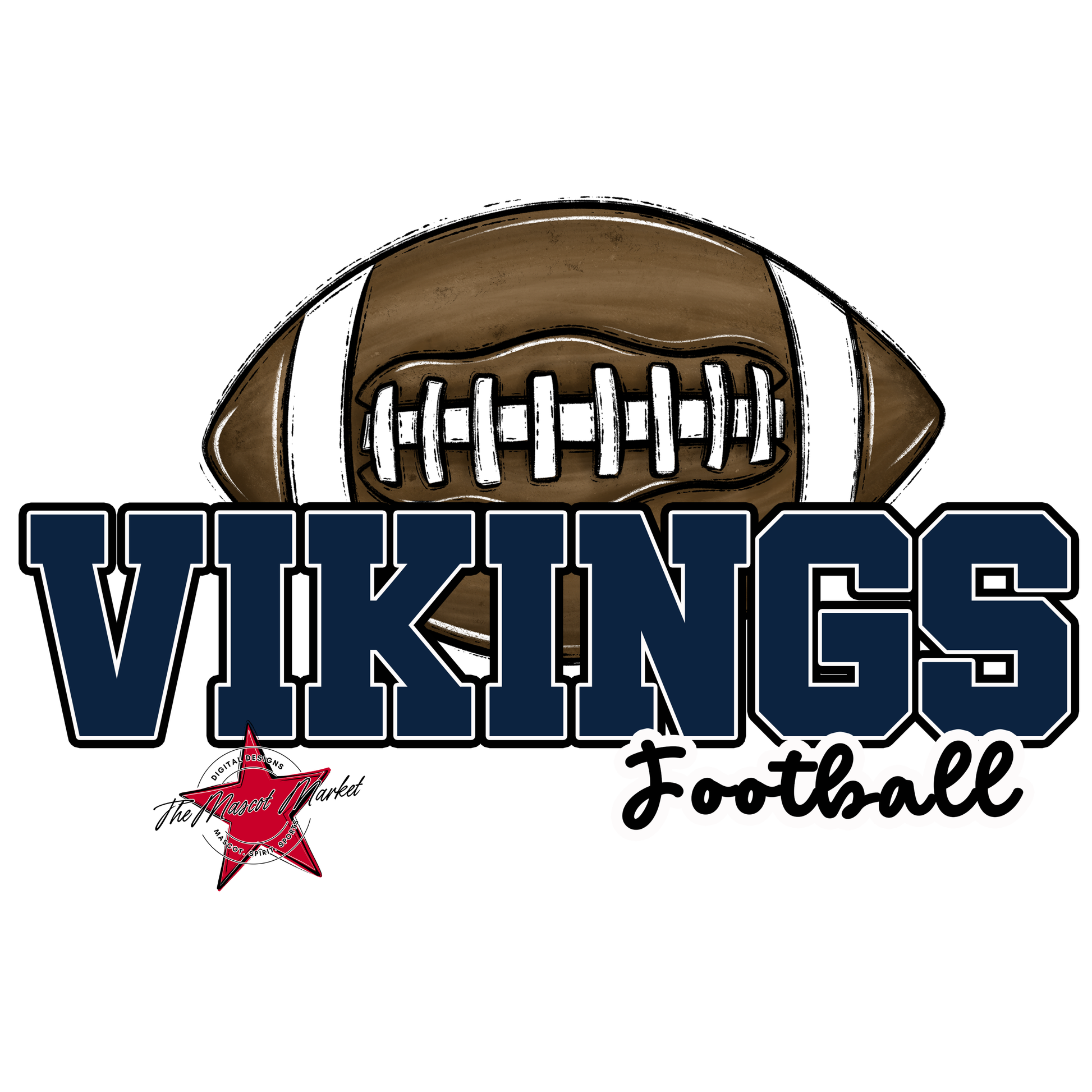 Vikings Varsity Football-Navy