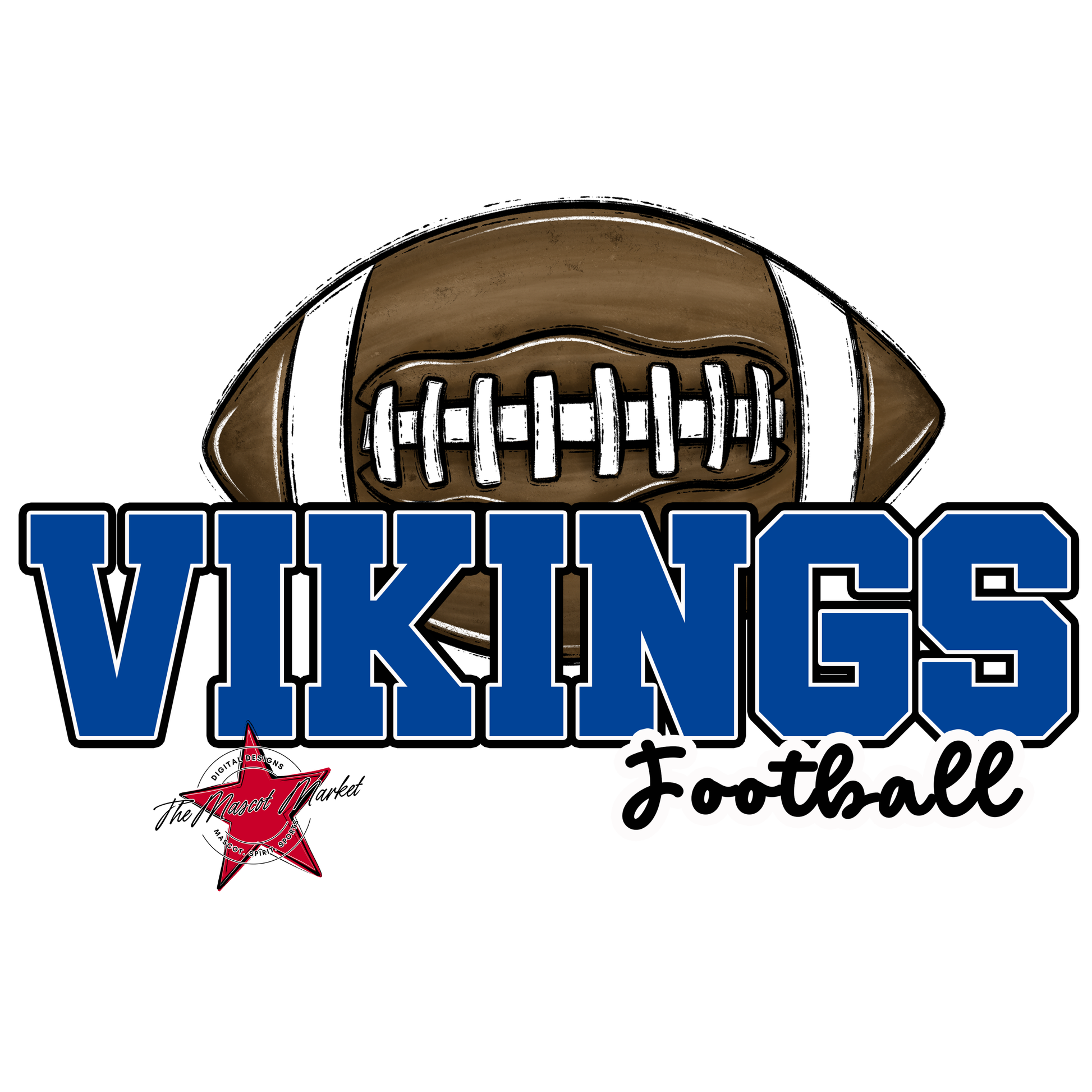 Vikings Varsity Football-Off Blue