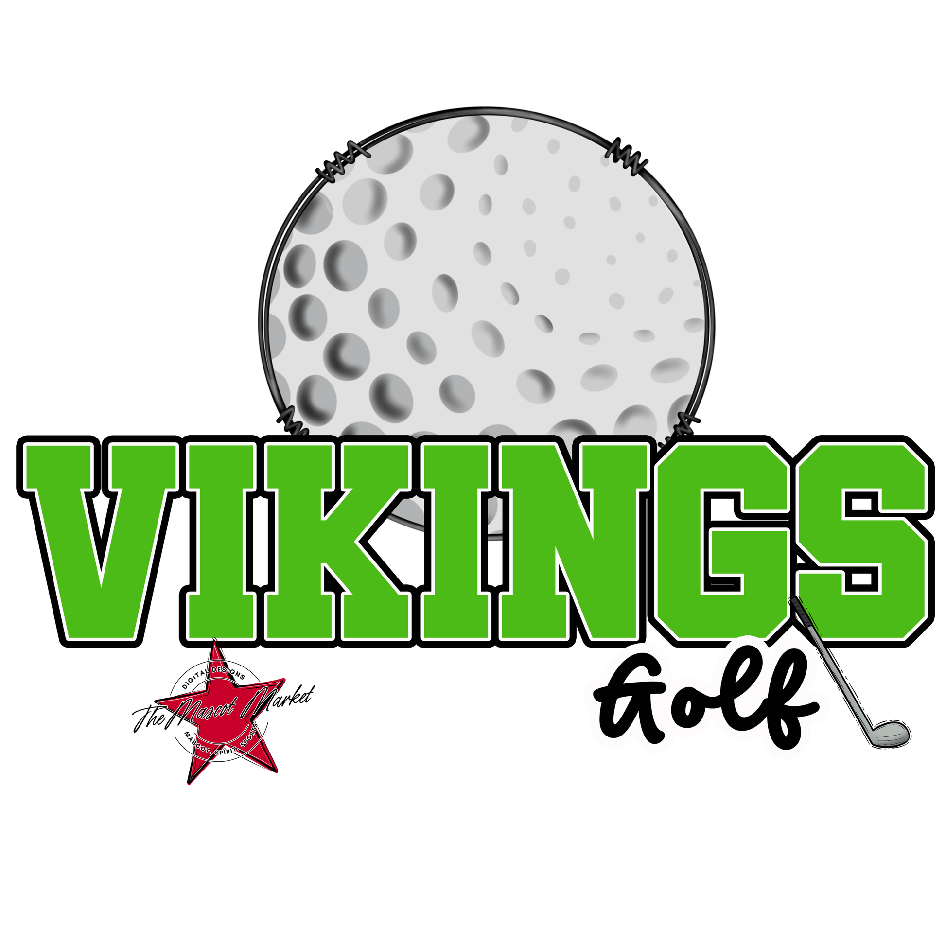Vikings Varsity Golf-Bright Green