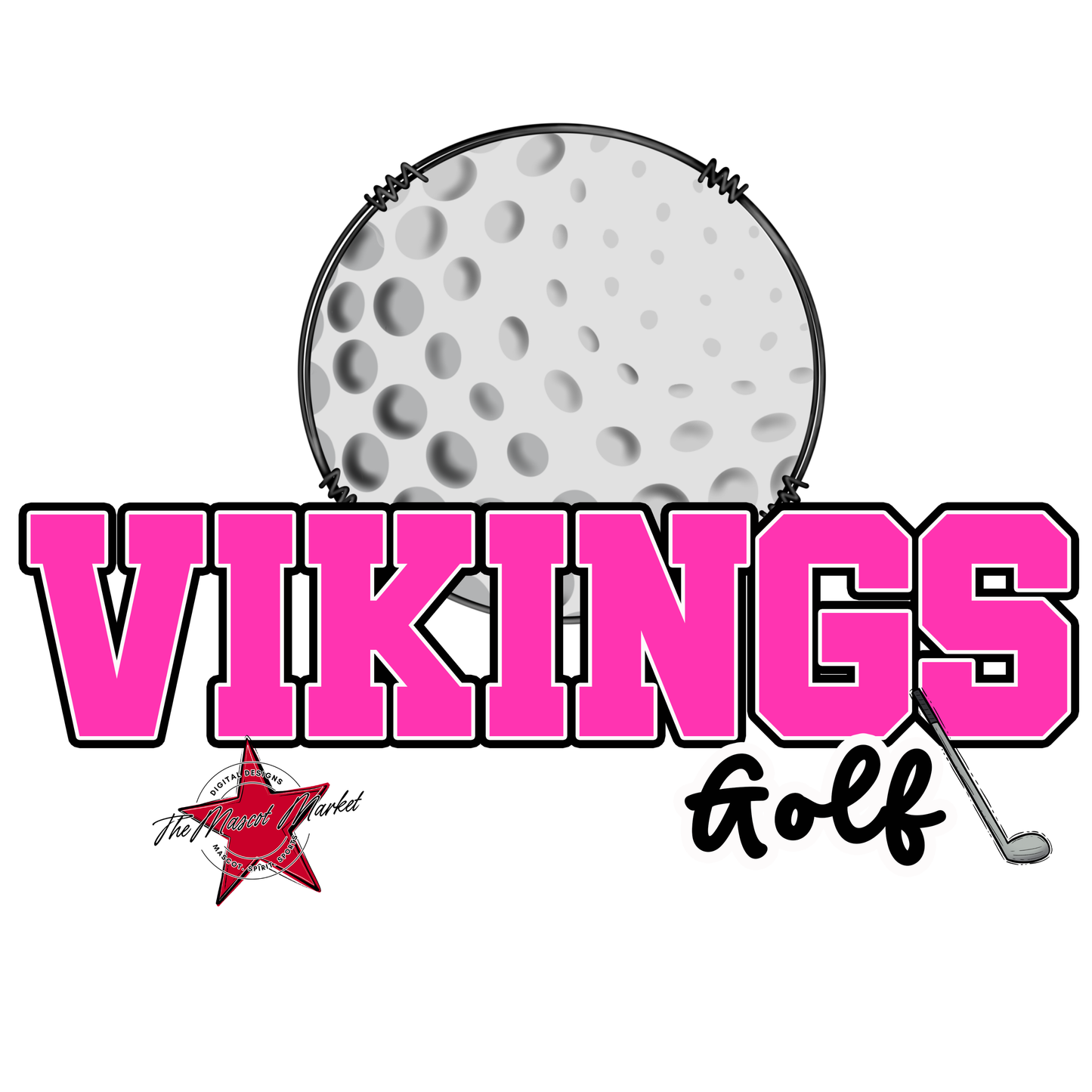 Vikings Varsity Golf-Pink
