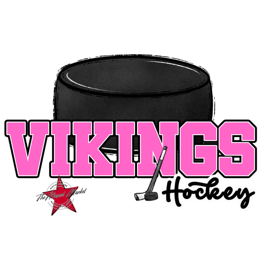 Vikings Varsity Hockey-Baby Pink